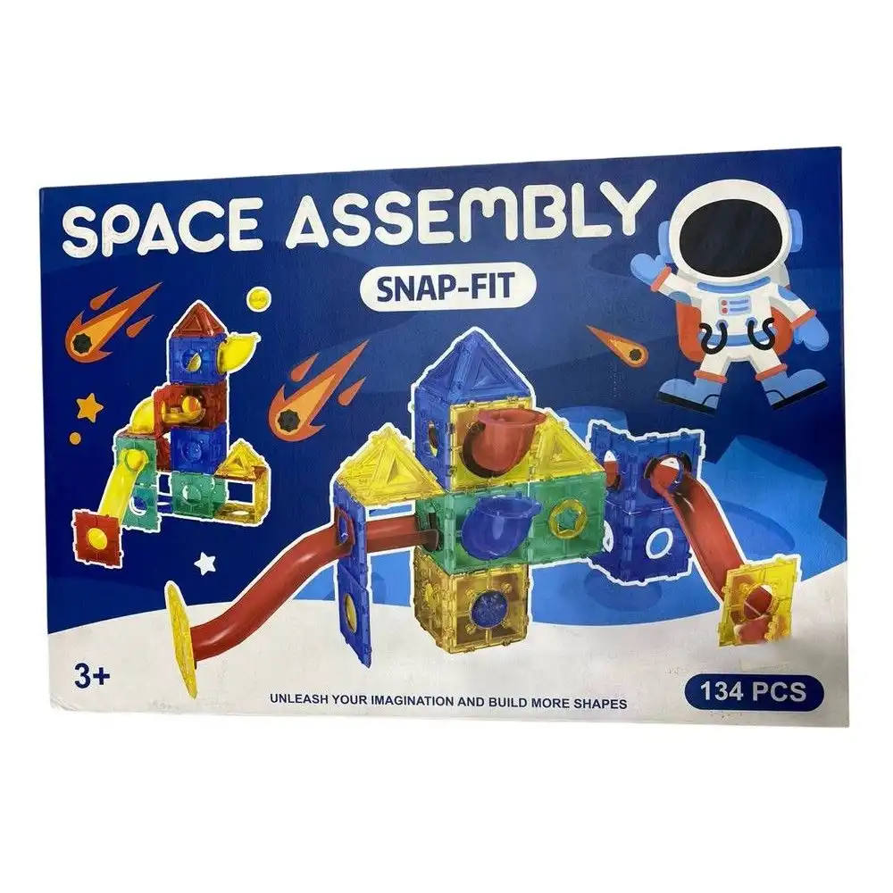 Space Assembly Snap Fit Building Shapes 134 Pieces - 2017