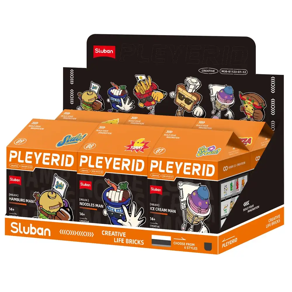 Sluban - Pleyerid Food Man Display (Different Models) -  M38-B1123B