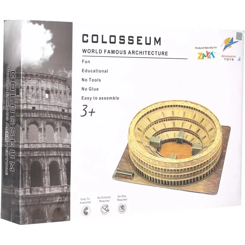 Roman Colosseum World Famous Architecture 3D Puzzle 84 Pieces - 168-A6