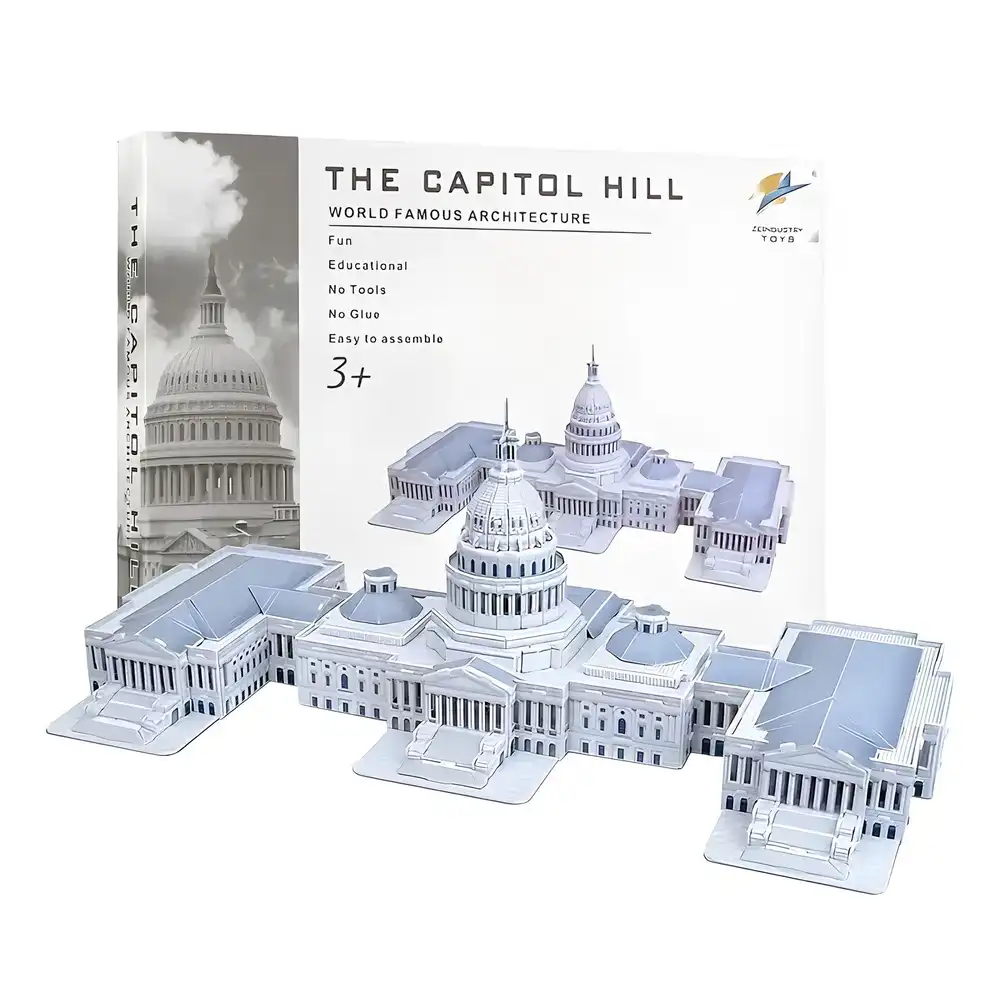 The Capitol Hill World Famous Architecture 3D Puzzle 132 Pieces - 168-A5