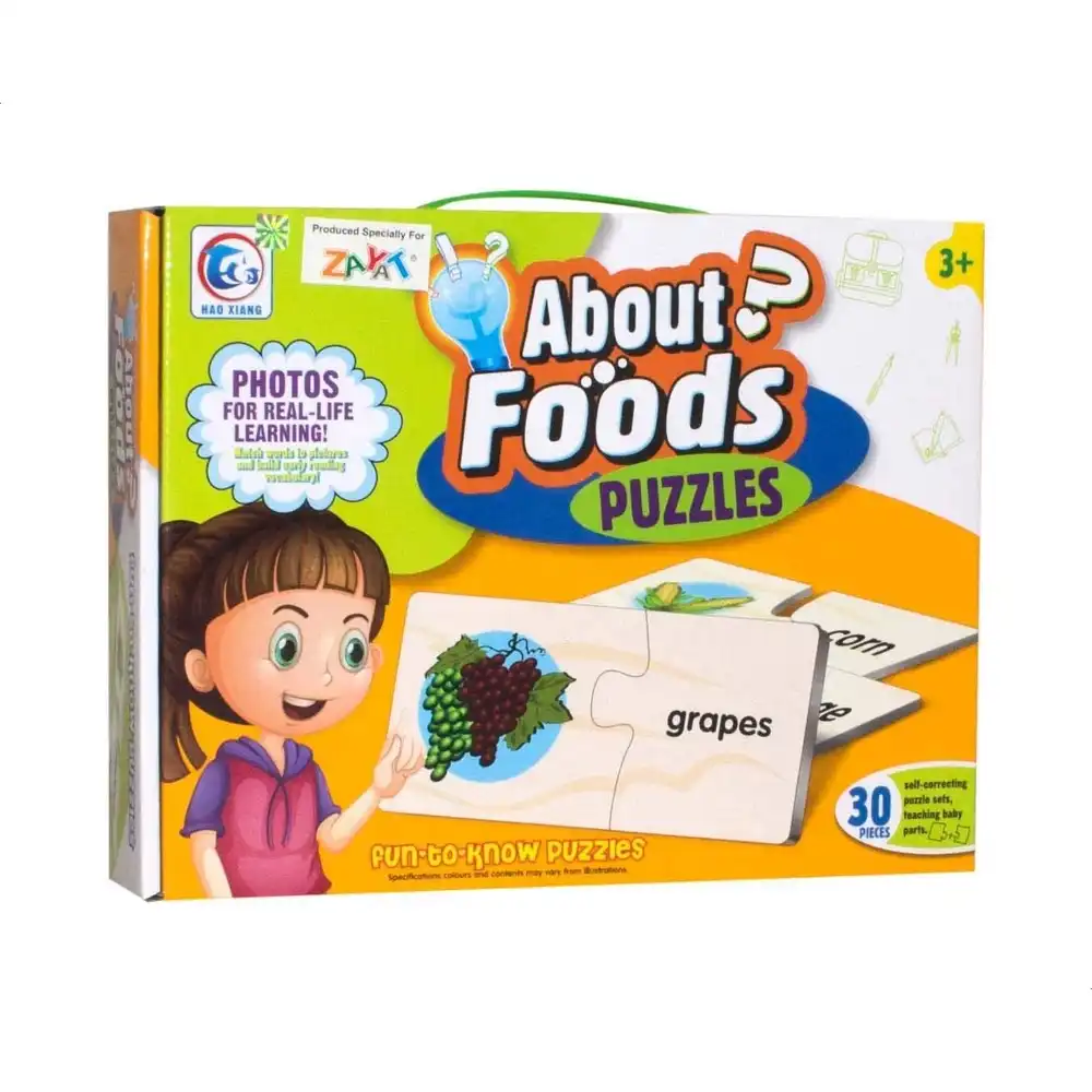 English Food Learning Puzzle - 2058A