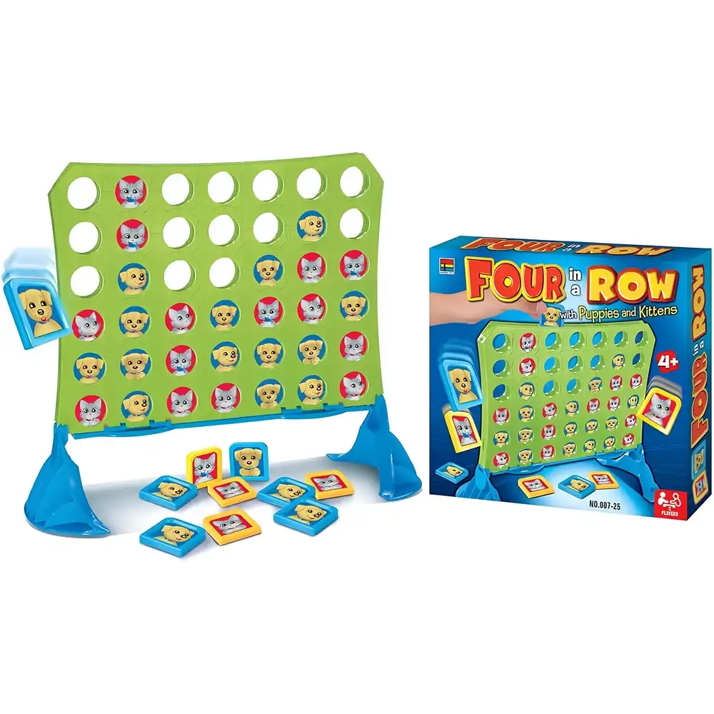 Connect 4 Board with Puppies & Kittens - 007-25