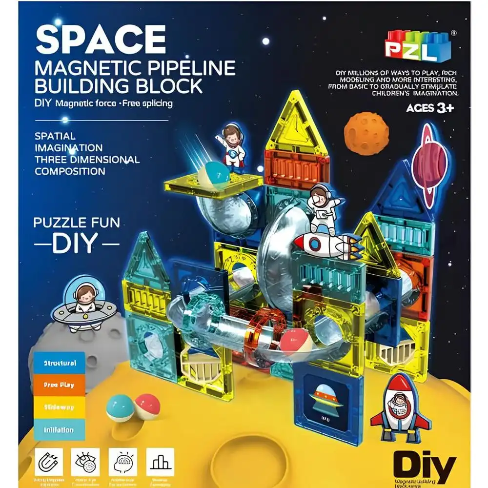 Space Magnetic Pipeline Building Block 68 Pieces - KF5039