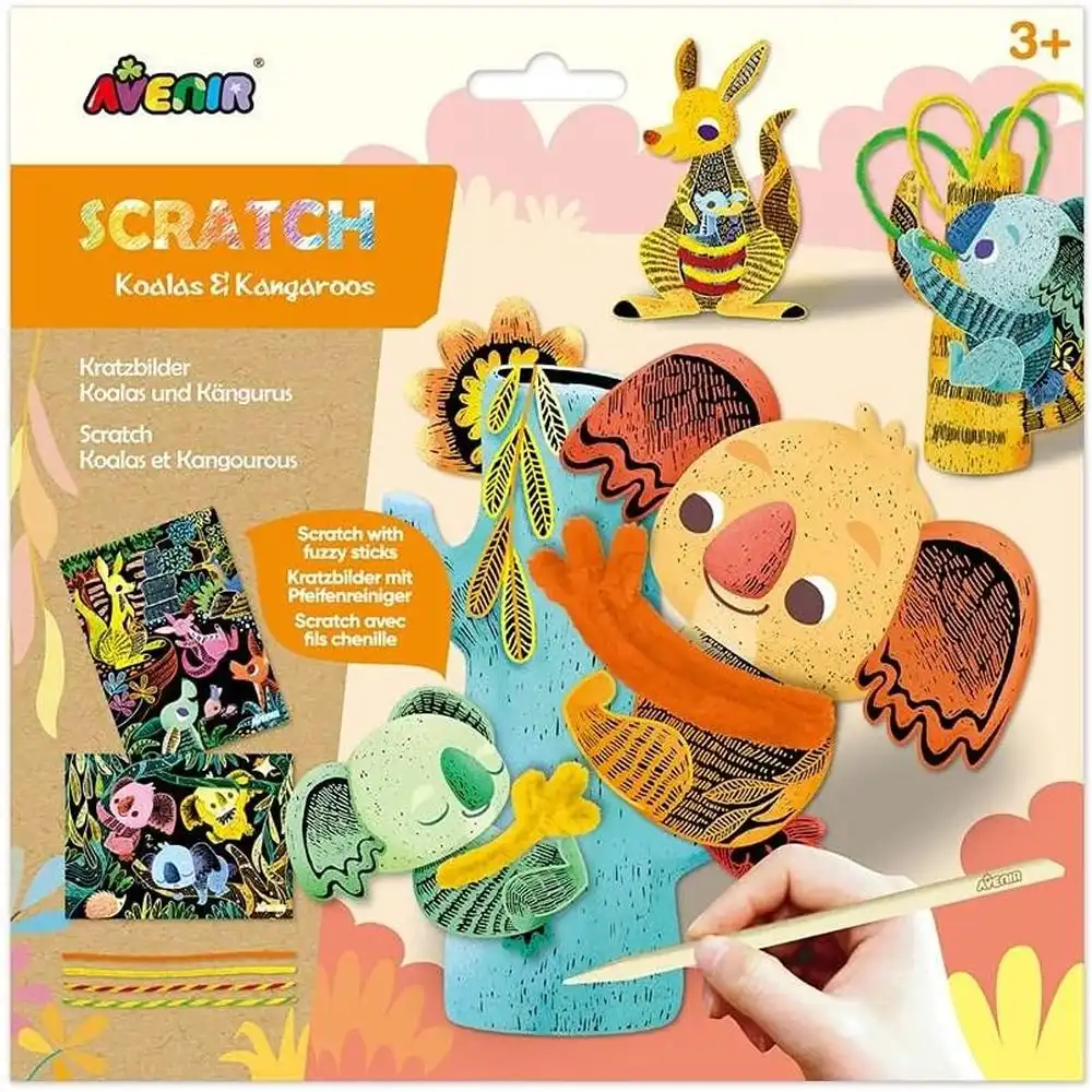 Avenir - Scratch Koala & Kangaroos With Fuzzy Sticks -  CH201721