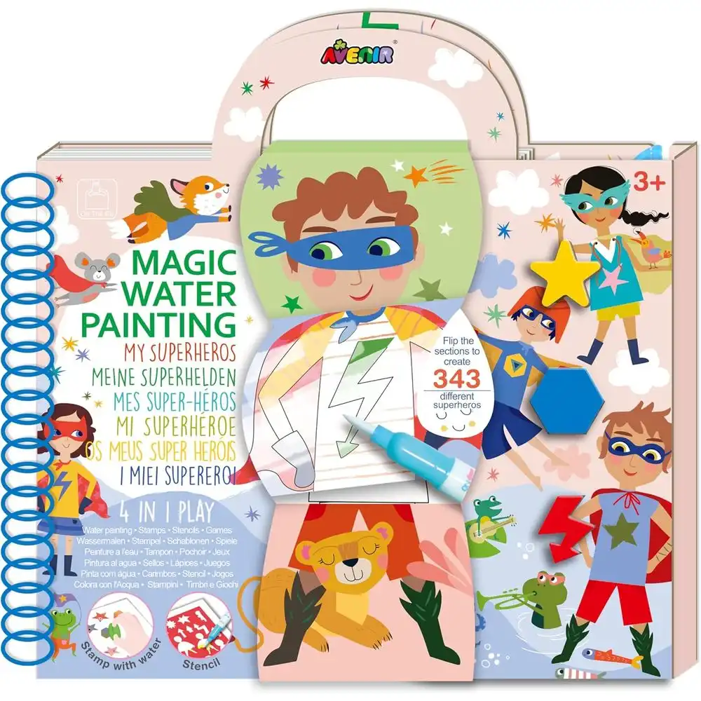 Avenir - Magic Water Painting My Superheroes 4 in 1 - CH231898