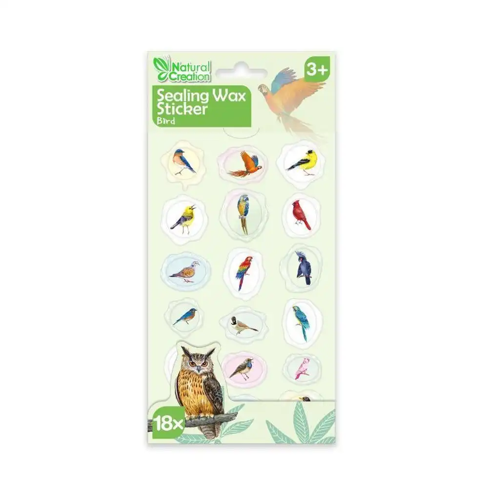 Avenir - Natual Creation Sealing Wax Bird 18 Stickers - CH232080