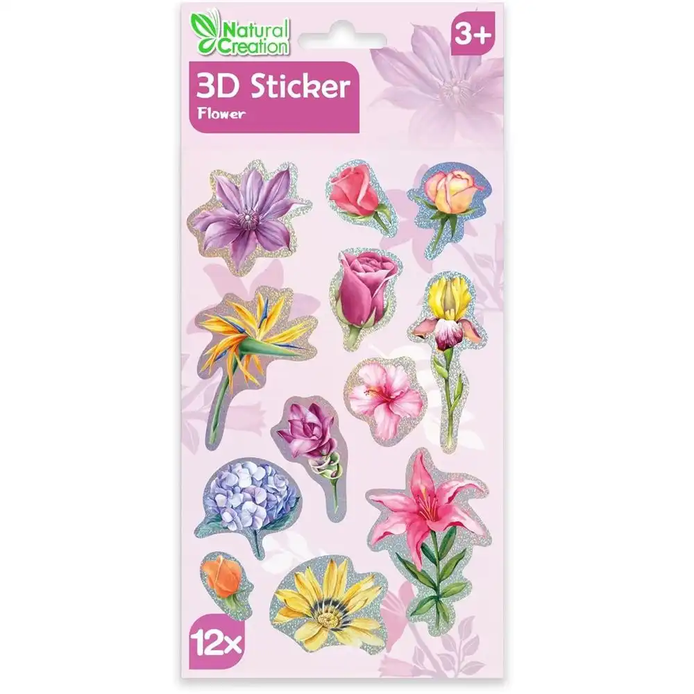 Avenir - Natual Creation Flower 12 3D Stickers - CH232085