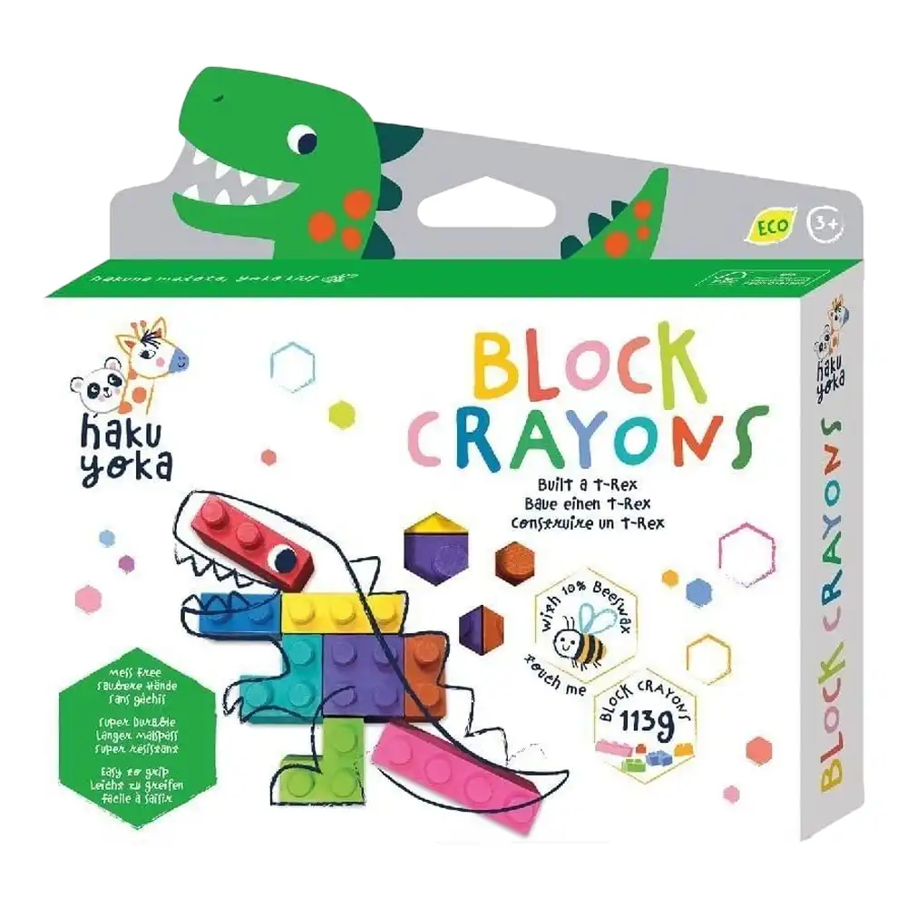 Avenir - Haku & Yoka Block Crayons T-Rex - CP223089