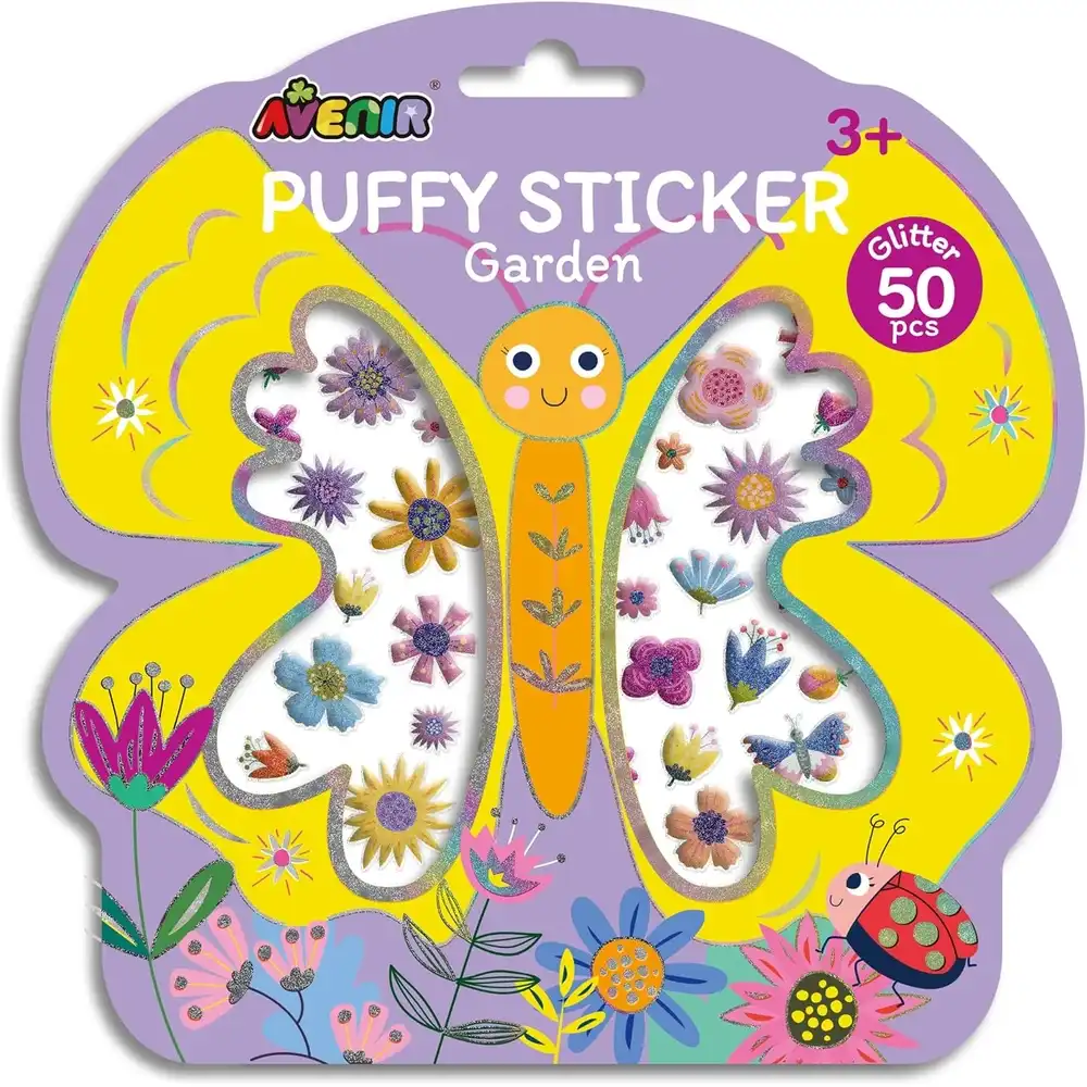 Avenir - Puffy Garden Flower Stickers 50 Pieces - TS238250