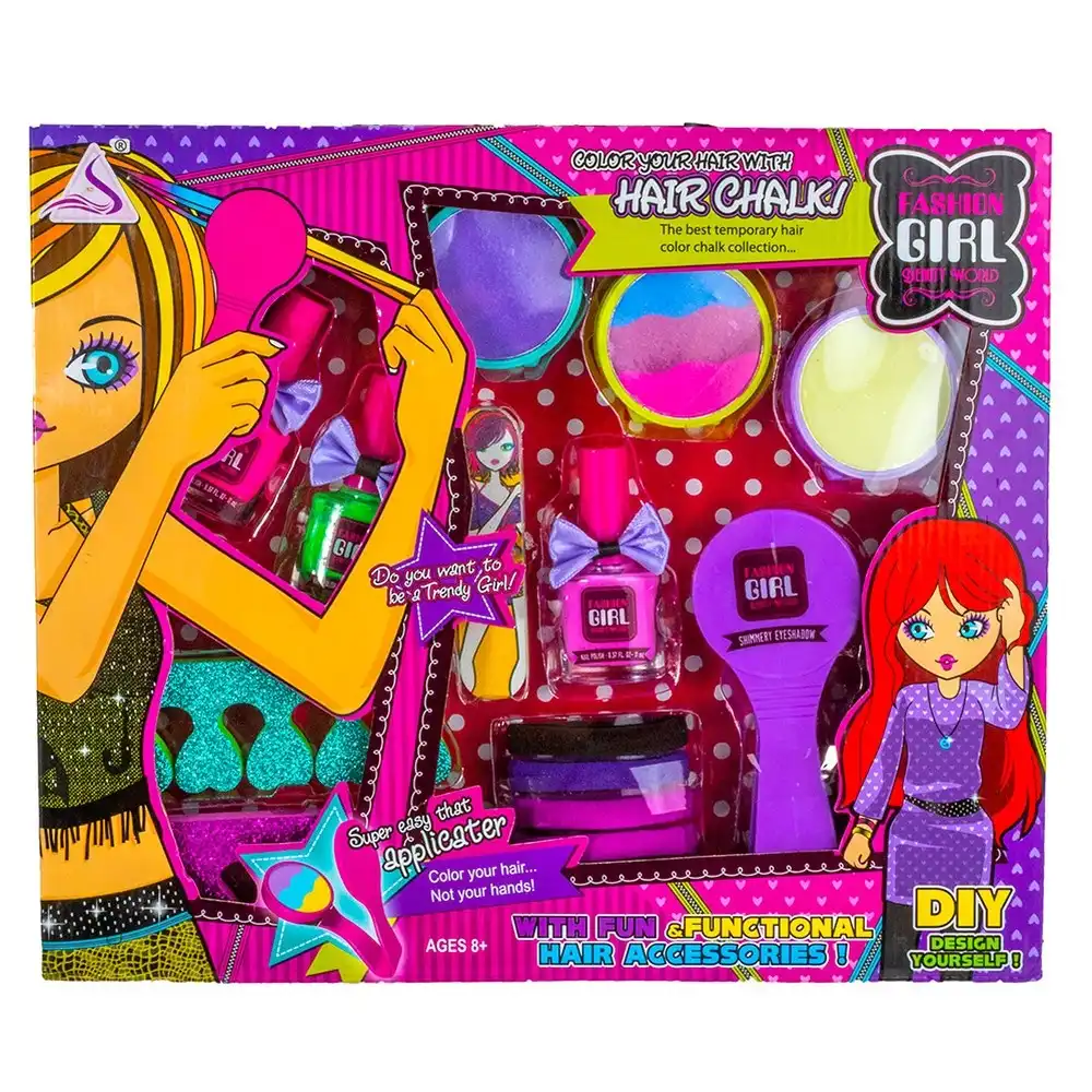 Hair Chalk and Body Tattoo Collection Set - J-501