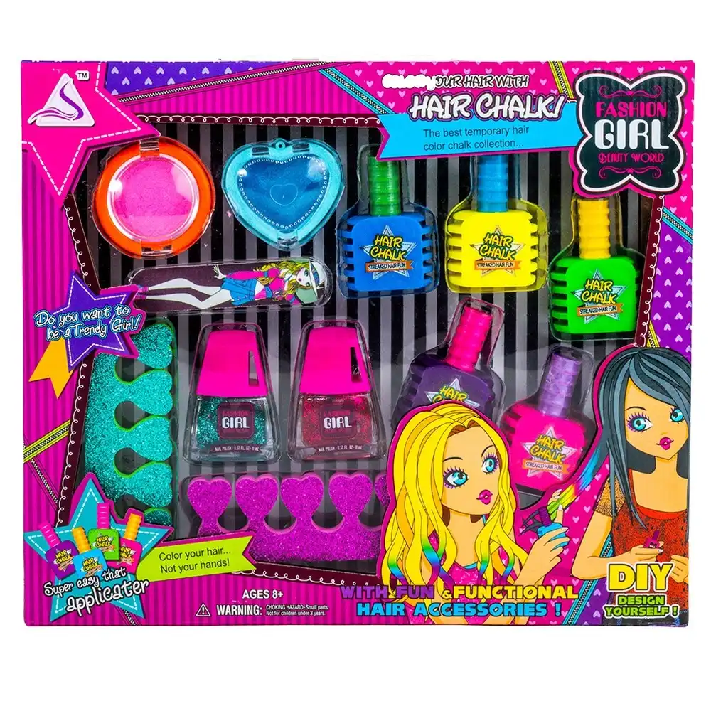Hair Chalk and Body Tattoo Collection Set - J-505