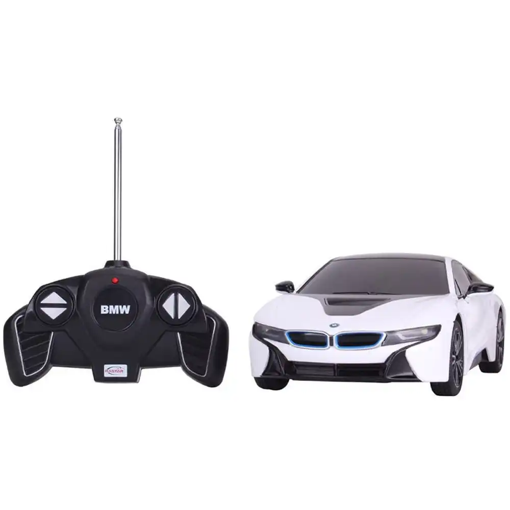 Rastar - Bmw I8 Car With Remote Control 1:18 Scale - White - 59200