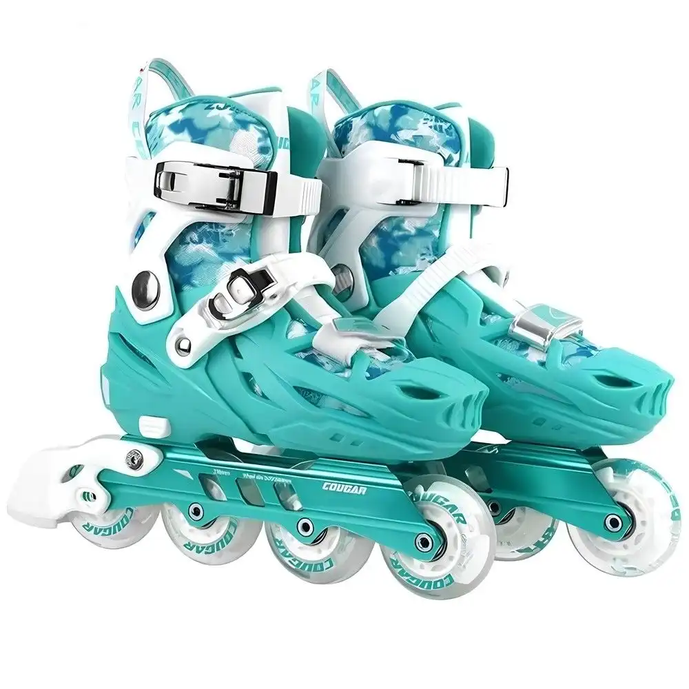 Cougar Roller Skate Shoes for Kids Medium Size - Green - MZS315-QS