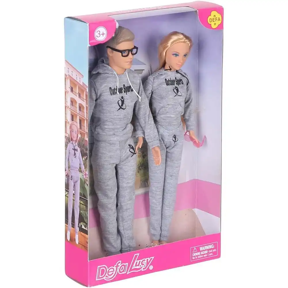 Defa Lucy - Dolls Lucy and Kevin Pair Atheleties - 8360