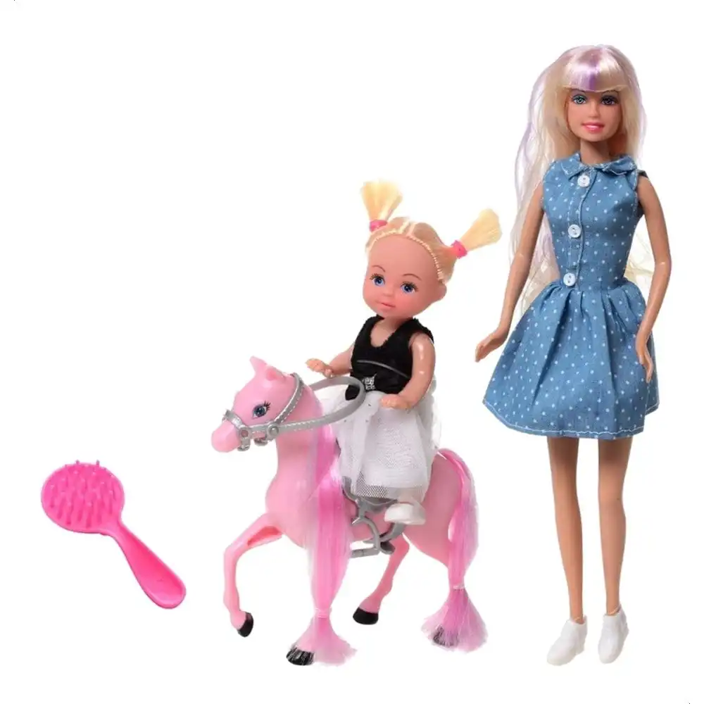 Defa - Lucy with Her Daughter & Pink Pony - 8399