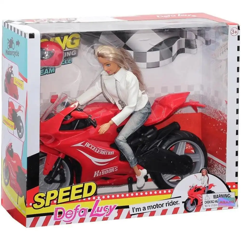 Defa - Lucy Doll I'M A Motor Rider - Red - 8459