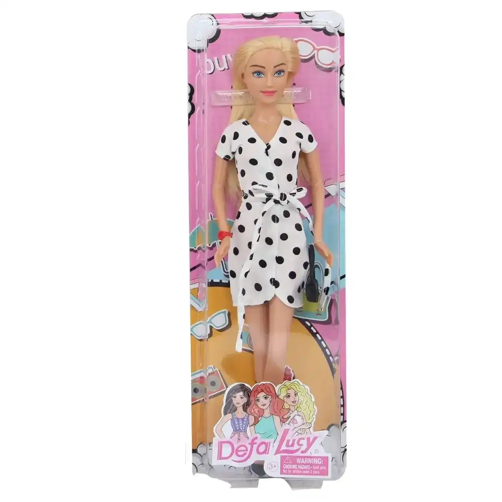 Defa - Lucy Fashion Doll with Black Dot Dress - 8479