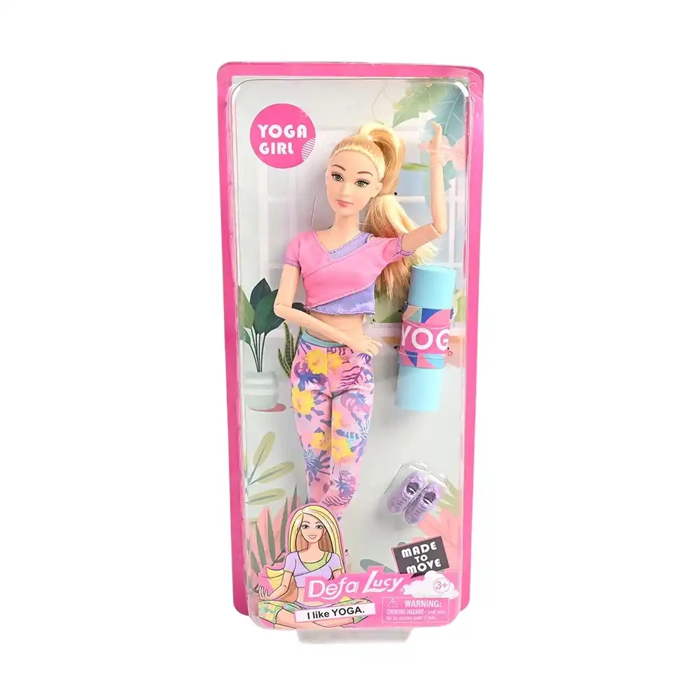 Defa - Lucy Yoga Doll with Yoga Mat (Design 1) - 8489