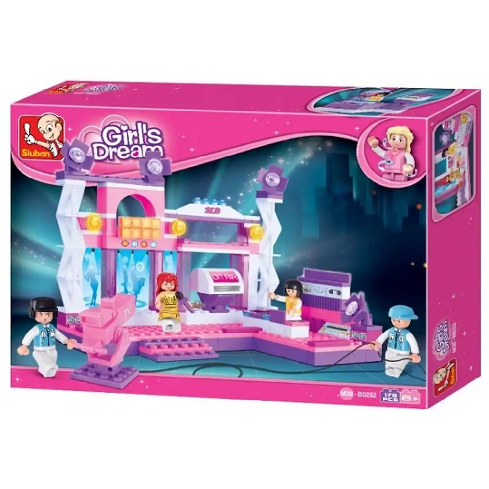 Sluban - Girl Dream Studio Stage Bricks Set 176 Pieces - M38-B0252
