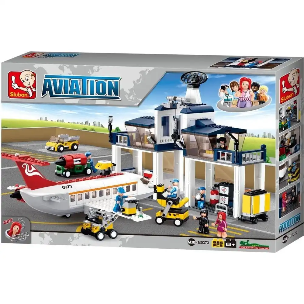 Sluban - Aviation Aircraft Maintenance Base Bricks Set 826 Pieces - M38-B0373