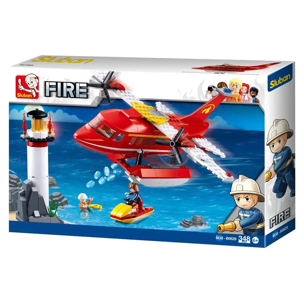 Sluban - Fire Waterplane Bricks Set 348 Pieces - M38-B0629