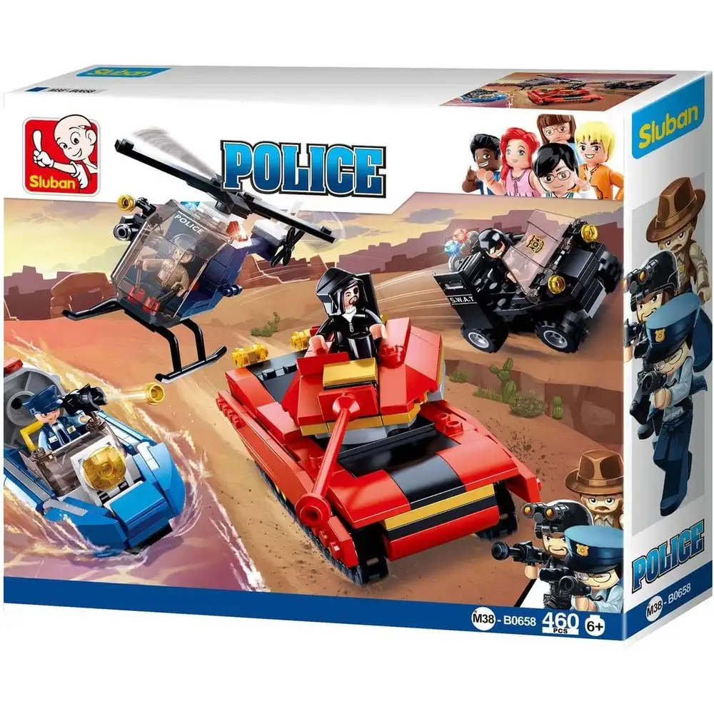 Sluban - Police Il City Police Bricks Set 460 Pieces - M38-B0658