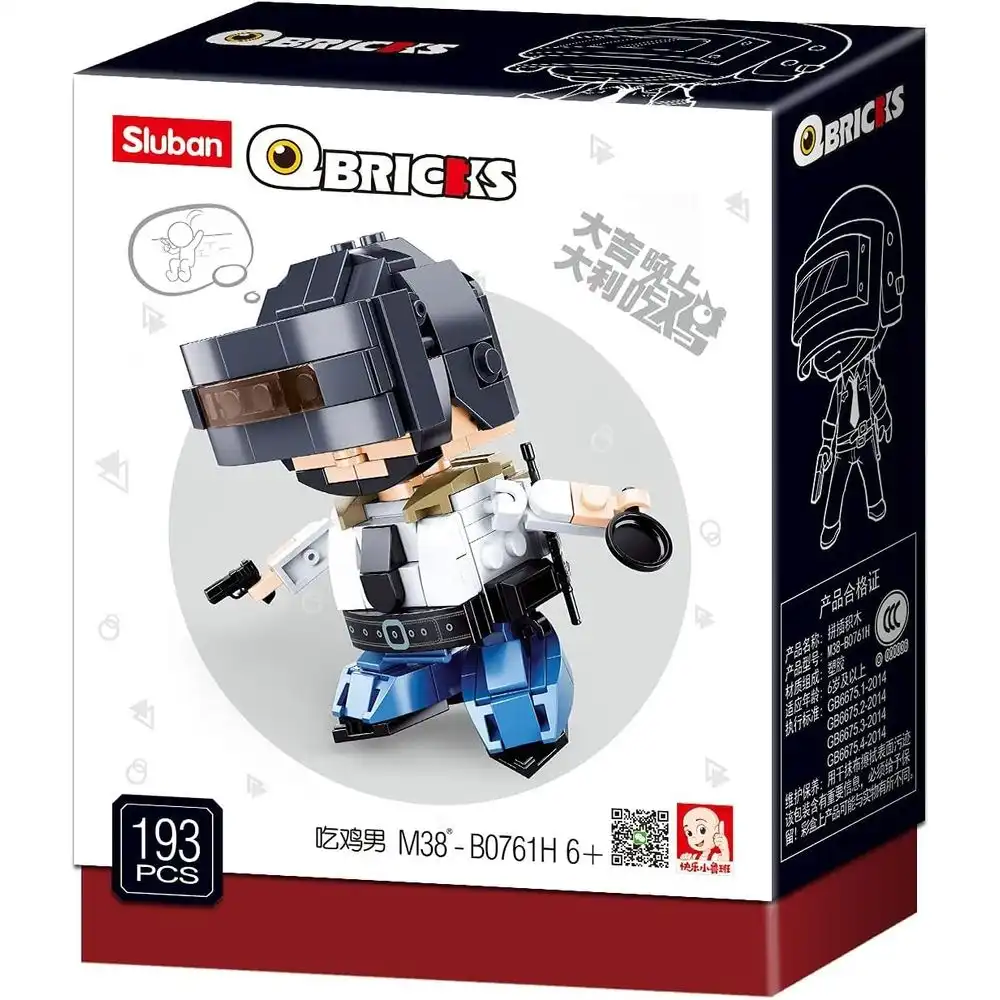 Sluban - Qbricks PUBG Action Model 193 Pieces - M38-B0761H