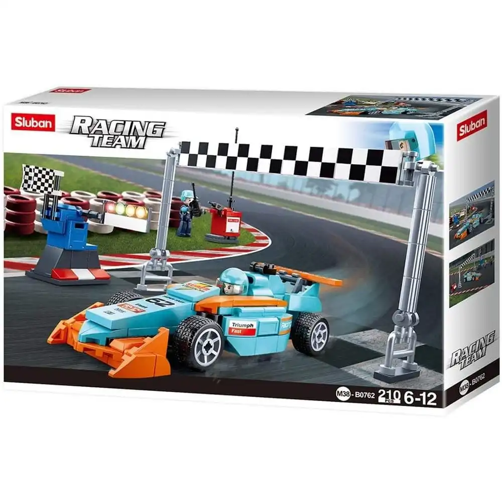 Sluban - Racing Team F1 Small Circuit Bricks Set 210 Pieces - M38-B0762