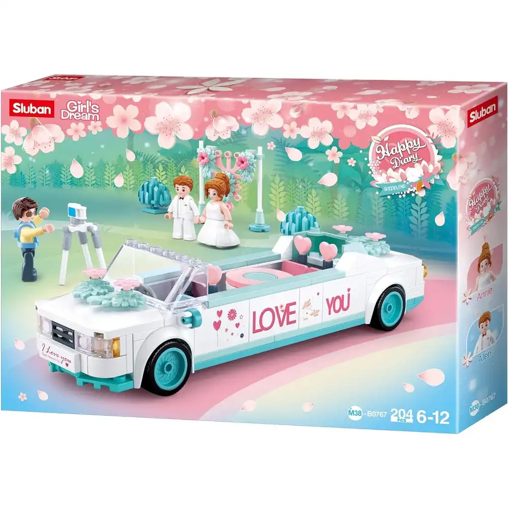 Sluban - Girls Dream Limo Bricks Set 204 Pieces - M38-B0767