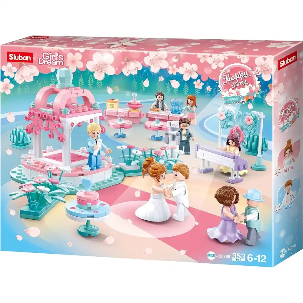 Sluban - Girls Dream Wedding Party Bricks Set 353 Pieces - M38-B0768