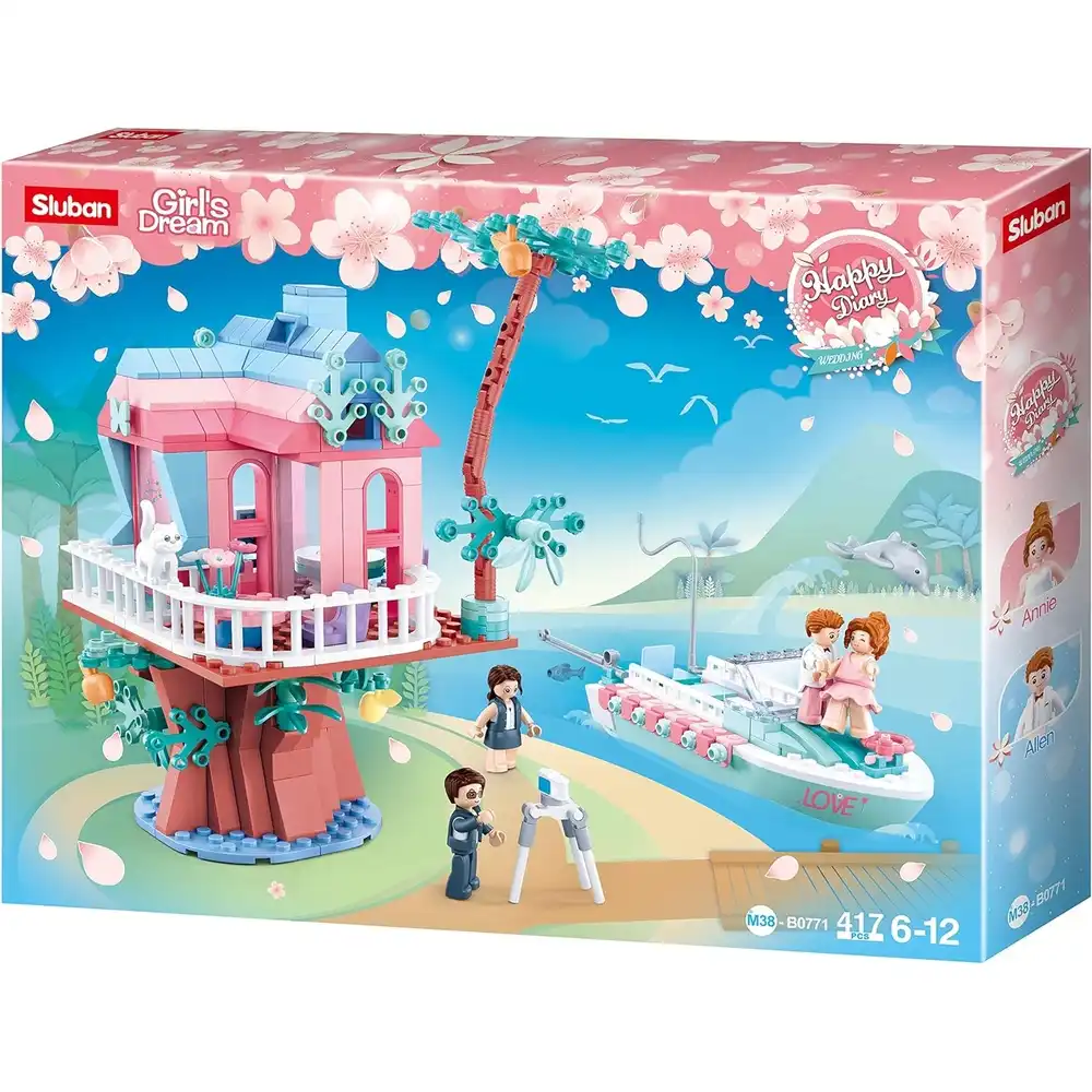 Sluban - Girls Dream Wedding Dress Photos Bricks Set 417 Pieces - M38-B0771