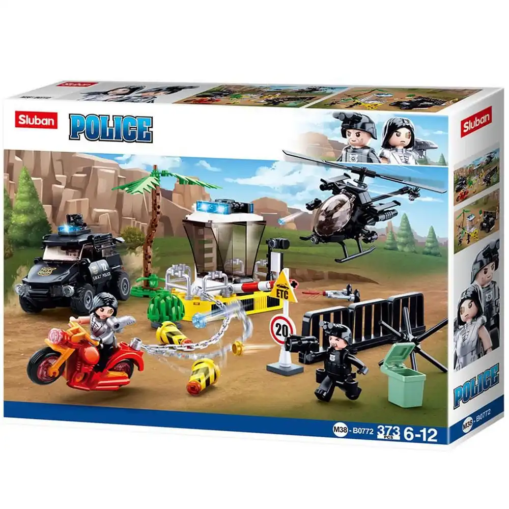 Sluban - Police Border Drug Control Bricks Set 373 Pieces - M38-B0772