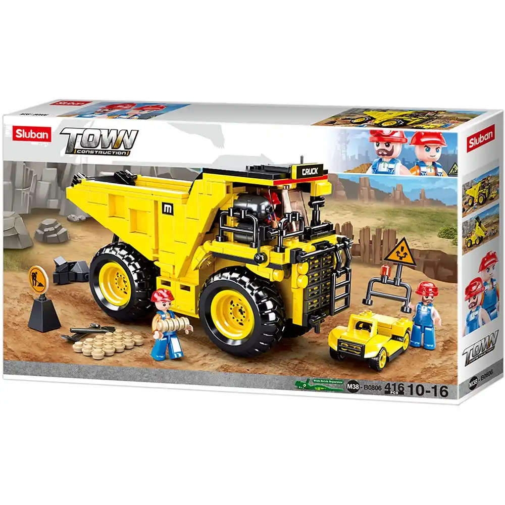 Sluban - Town Construction Mine Wagons Bricks Set 416 Pieces - M38-B0806