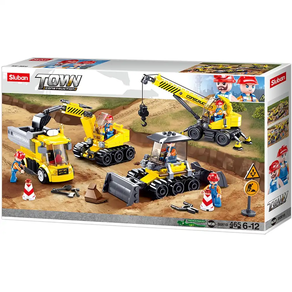Sluban - Town Construction Set Bricks Set 465 Pieces - M38-B0810