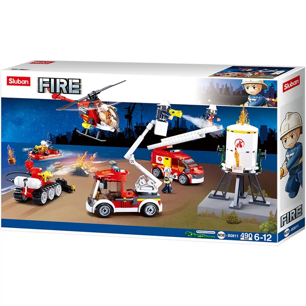 Sluban - Fire Set Bricks 490 Pieces - M38-B0811