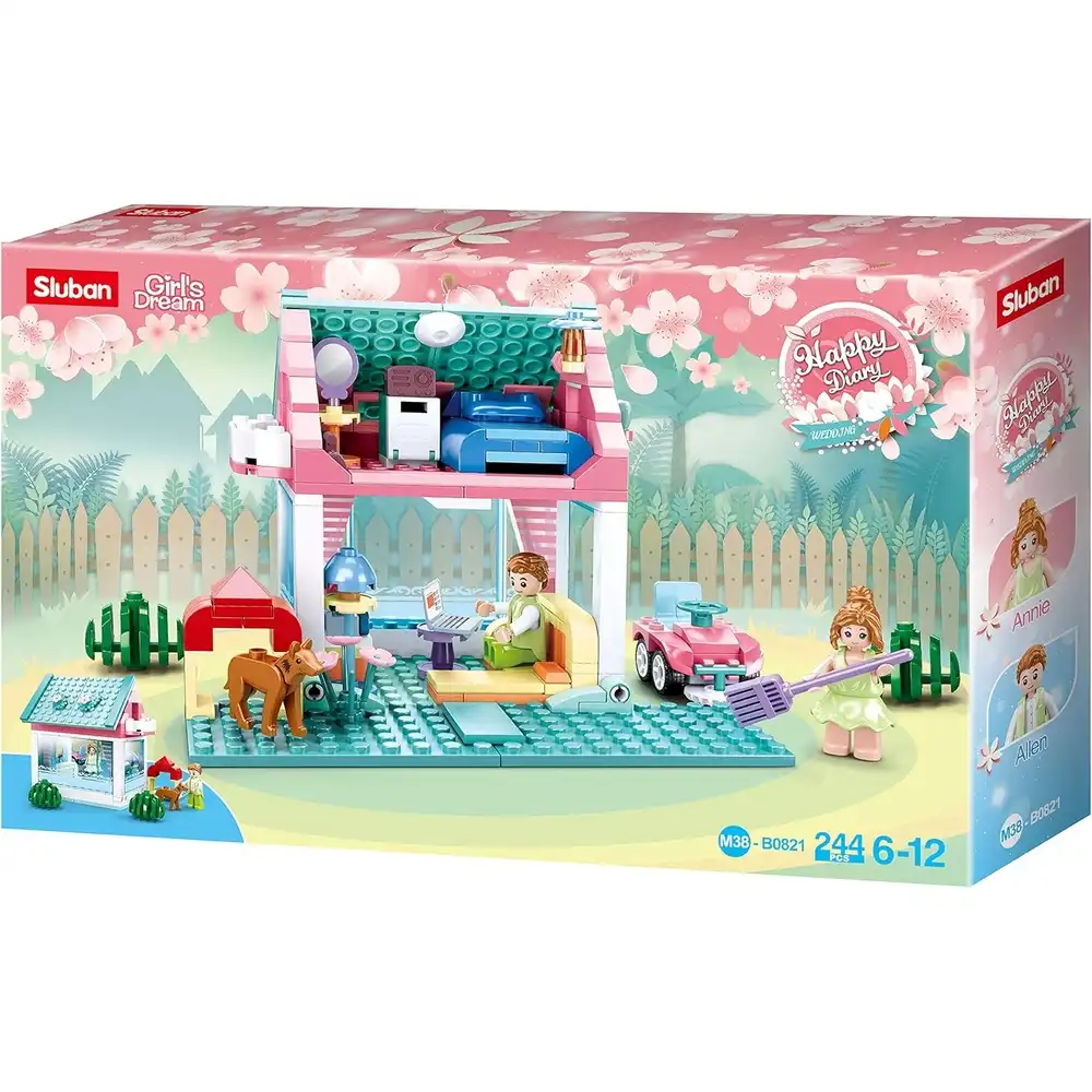 Sluban - Girls Dream New Neighbours Bricks Set 244 Pieces - M38-B0821