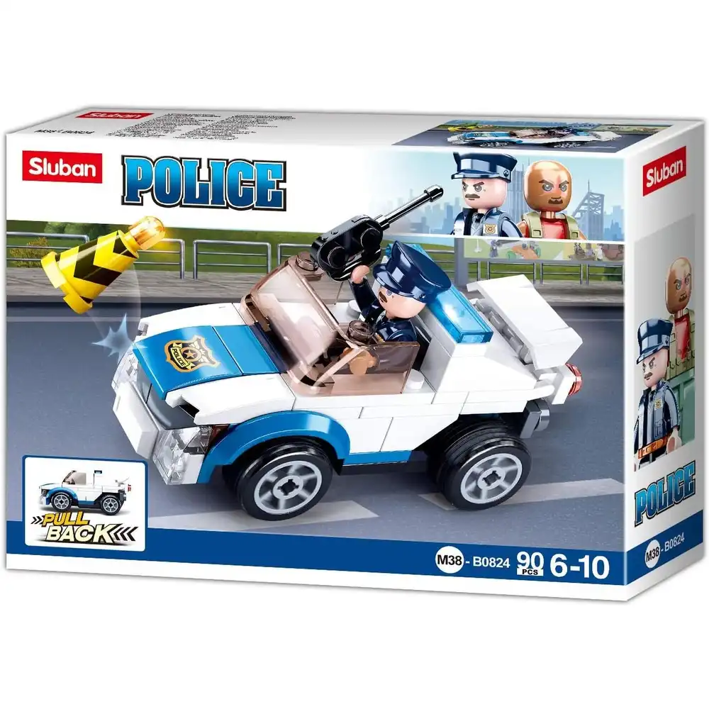 Sluban - Police P/B Police Car 90 Pieces - M38-B0824