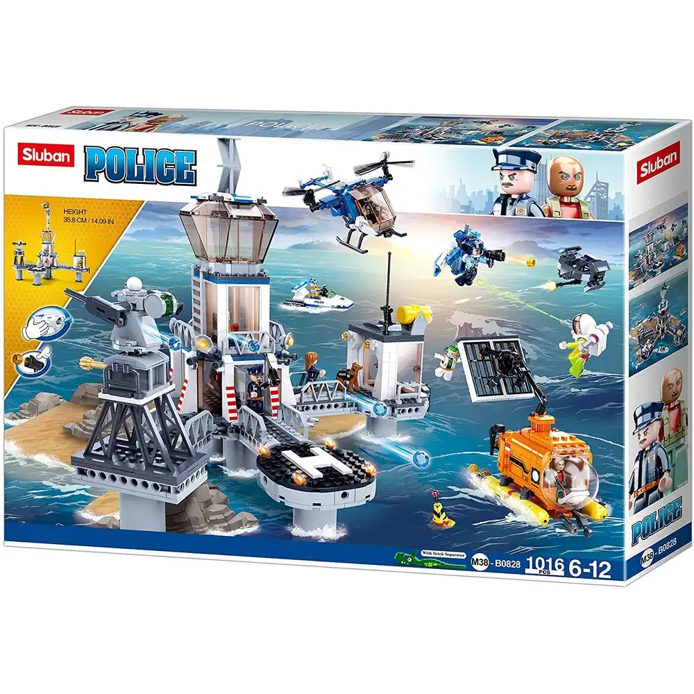 Sluban Police Prison Building Blocks 1016 Pieces - B0828