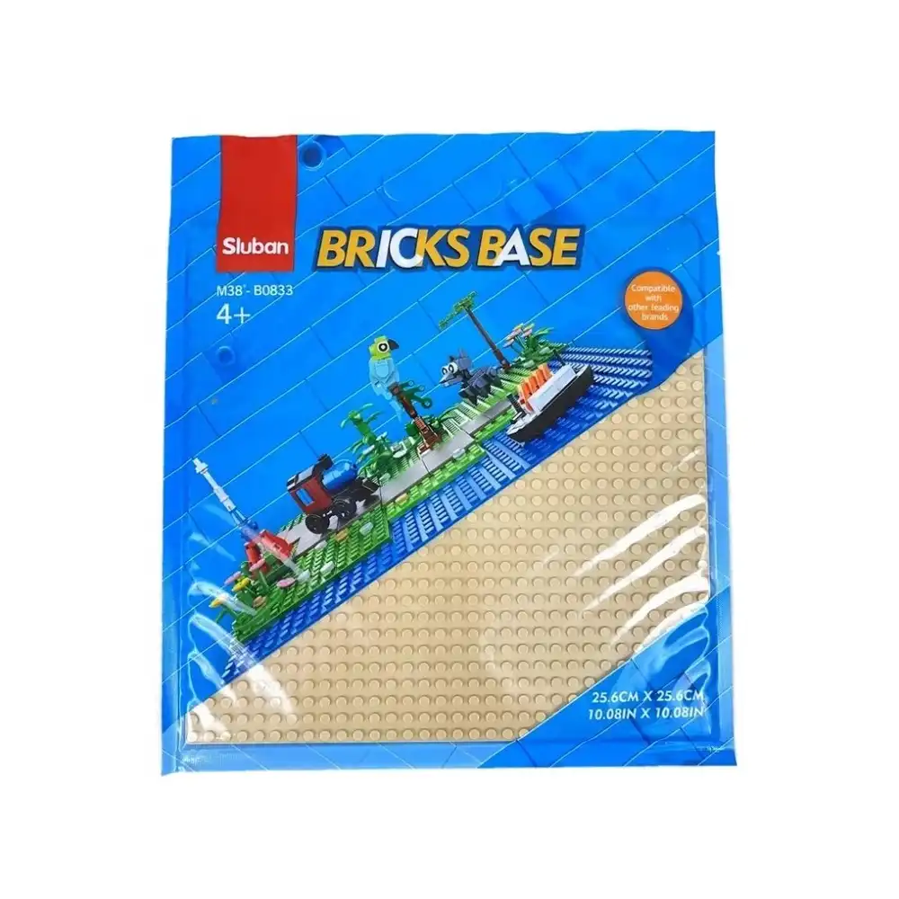 Sluban - Base Plate Sand 25x25 cm - M38-B0833