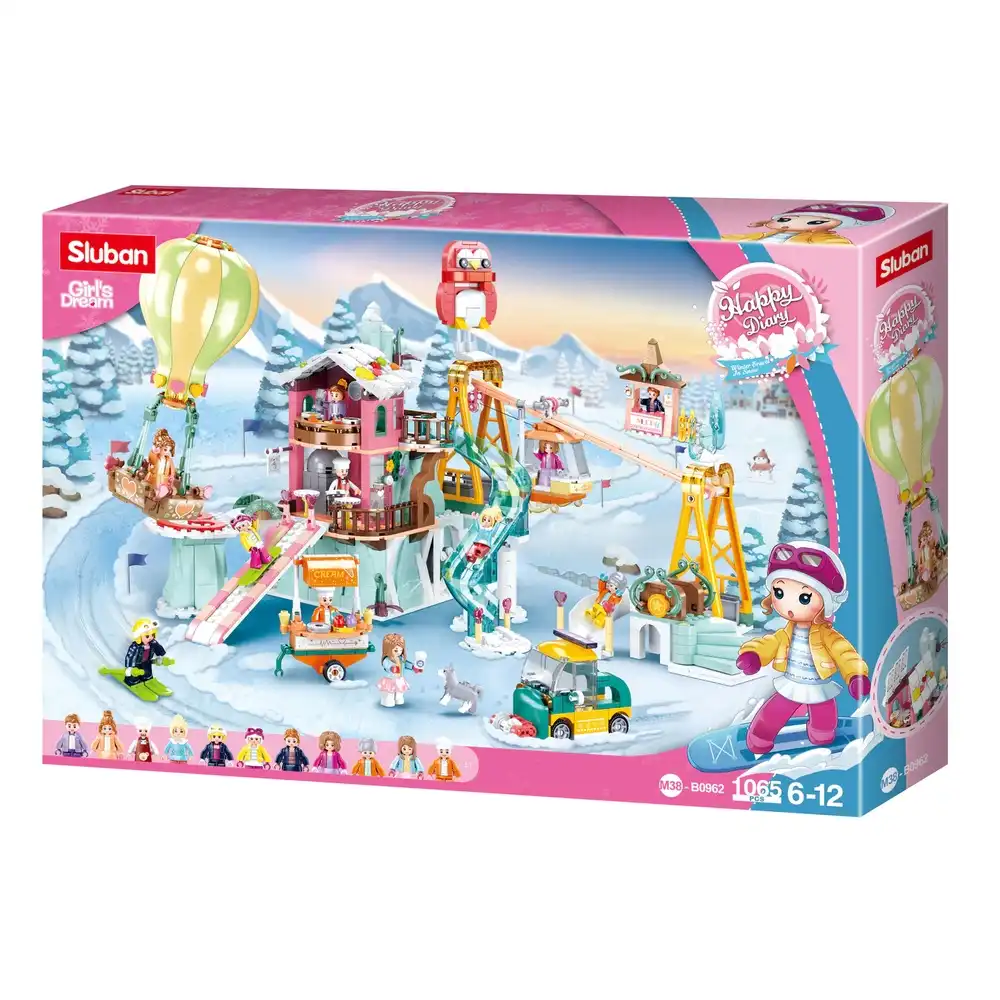 Sluban - Girls Dream Winter Ski Field 1065 Pieces - M38-B0962