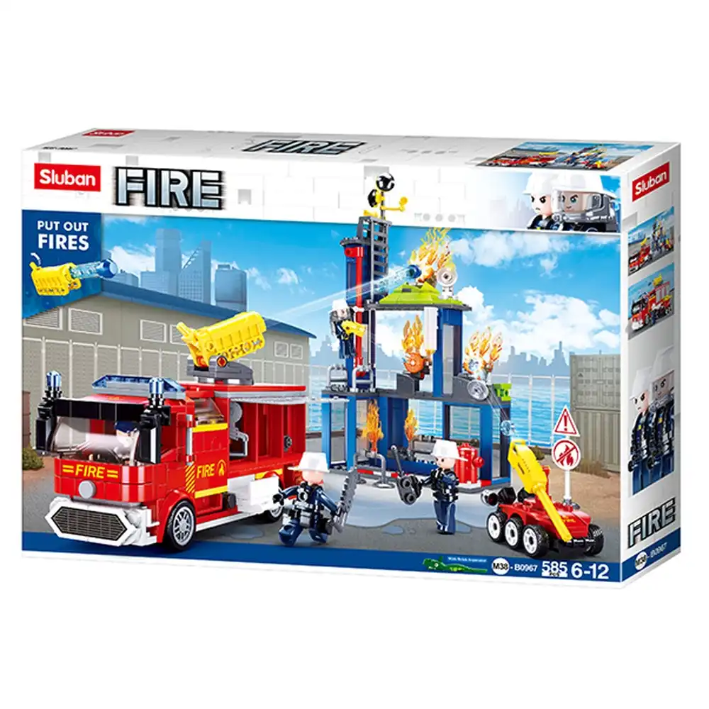 Sluban - Fire Fighting Training Center Bricks Set 585 Pieces - M38-B0967