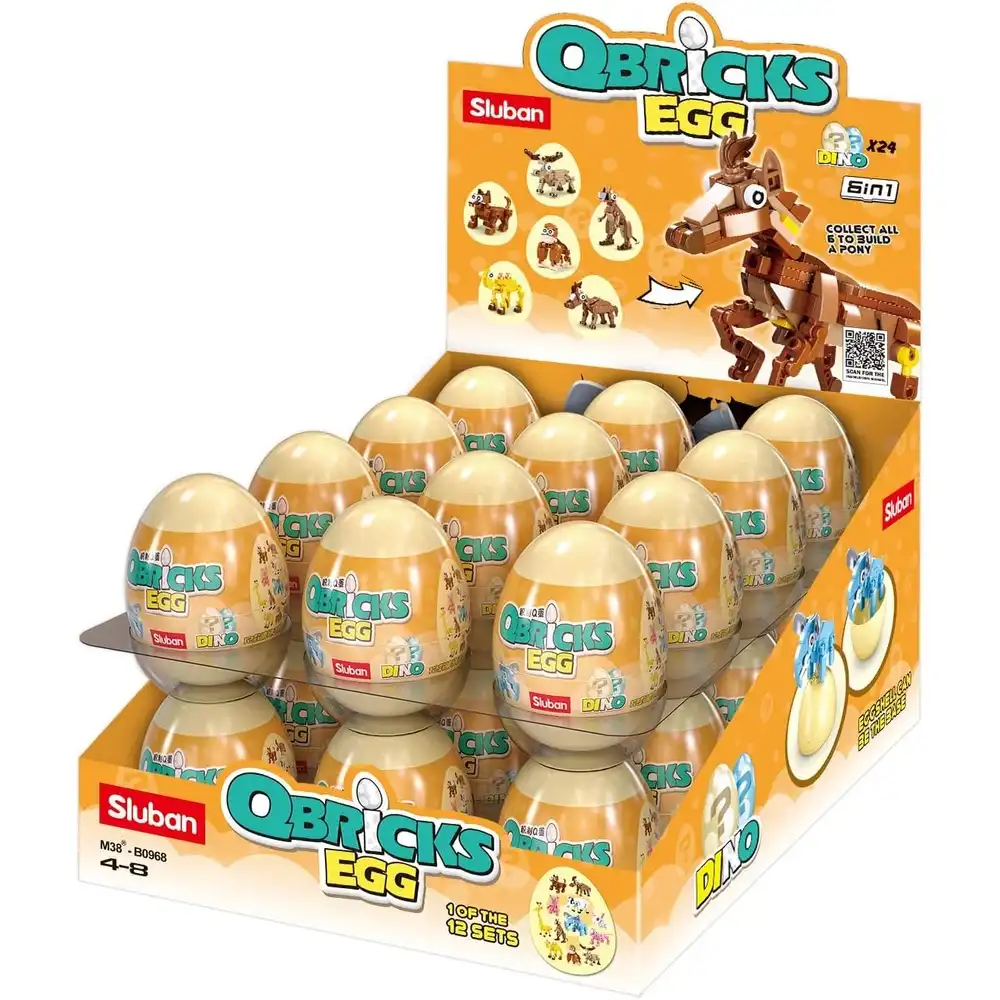 Sluban - Qbricks Egg Mammals Set (Different Models) - M38-B0968