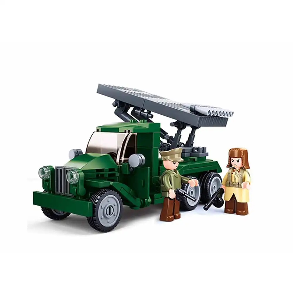 Sluban - WWII Army (Battle Of Budapest) Katyusha Rocket Launcher Bricks Set 201 Pieces - M38-B0975