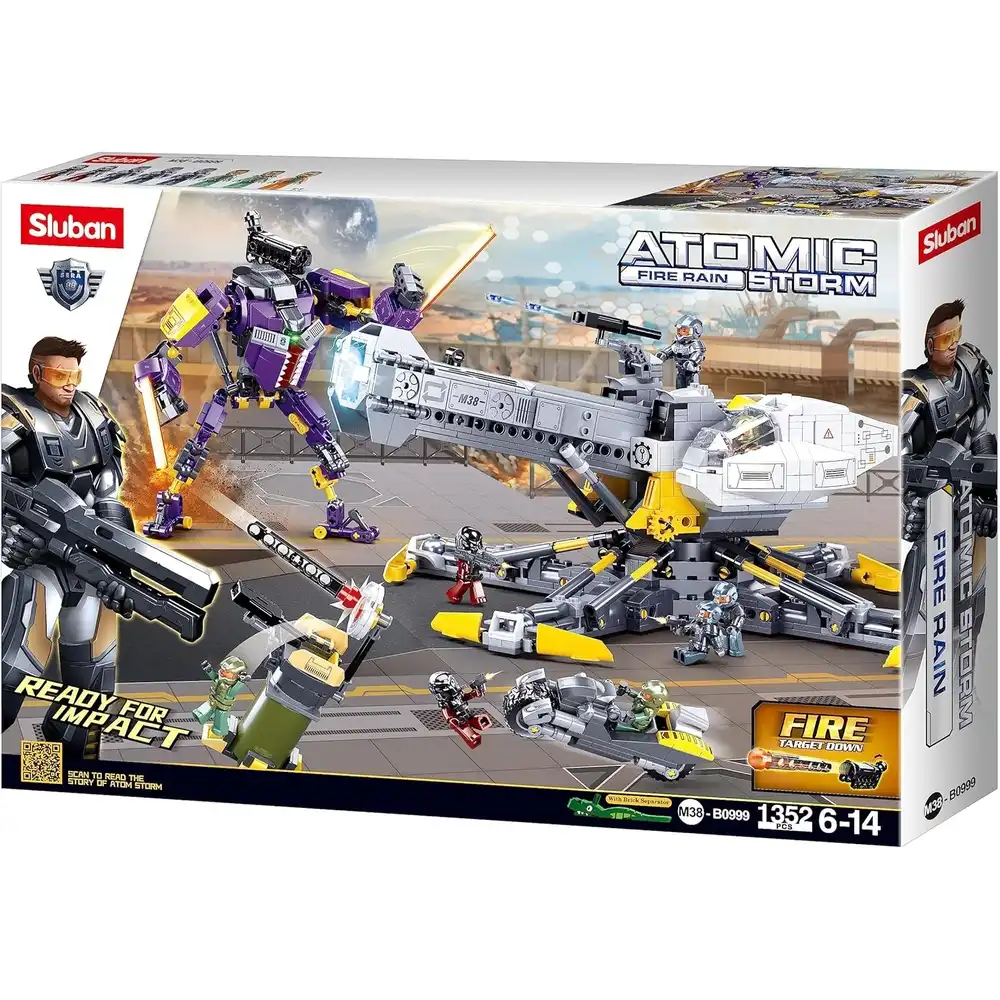 Sluban - Atomic Storm (Fire Rain) Defensive Warfare Of Dongshan Base 1352 Pieces - M38-B0999