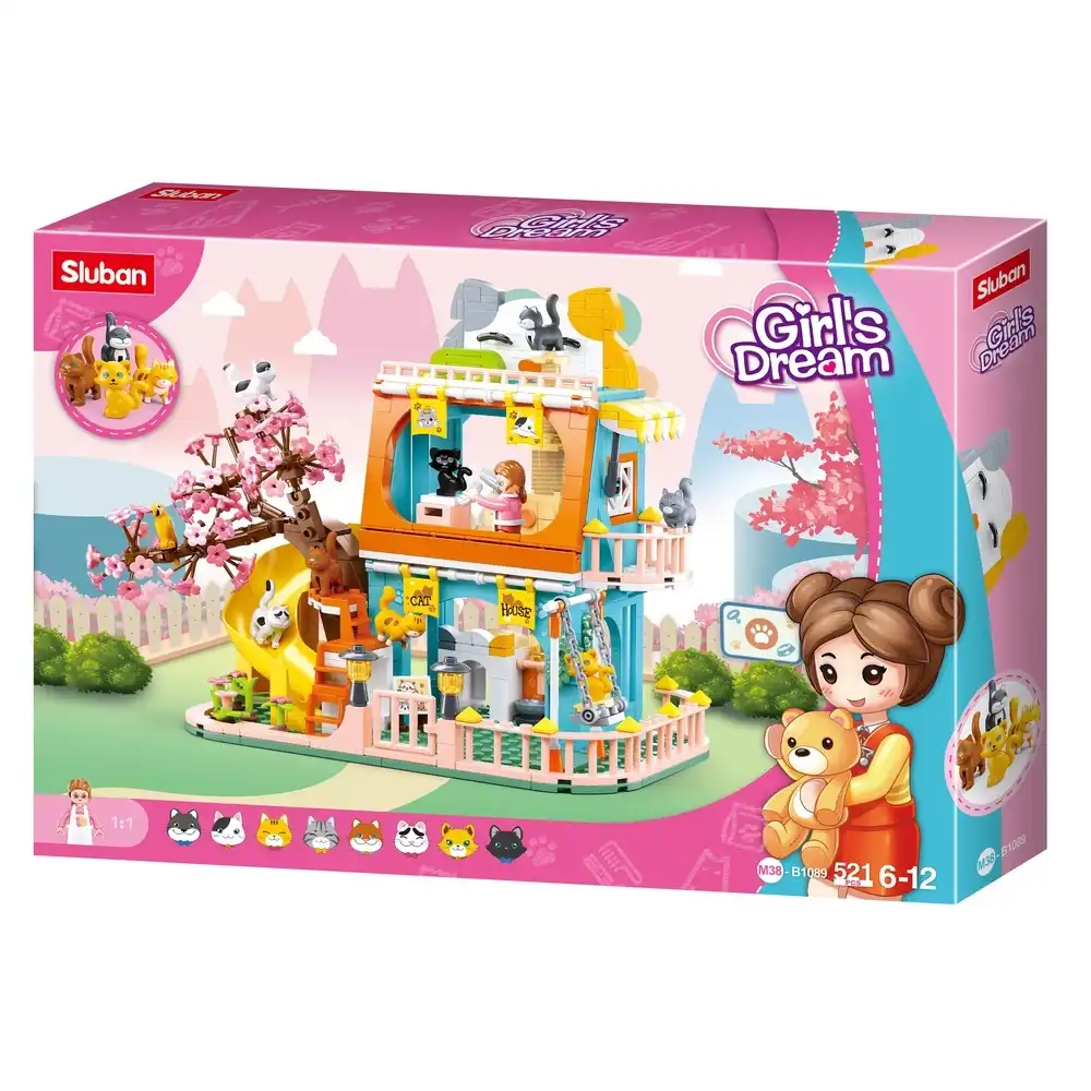 Sluban - Girls Dream Cat House 521 Pieces - M38-B1089