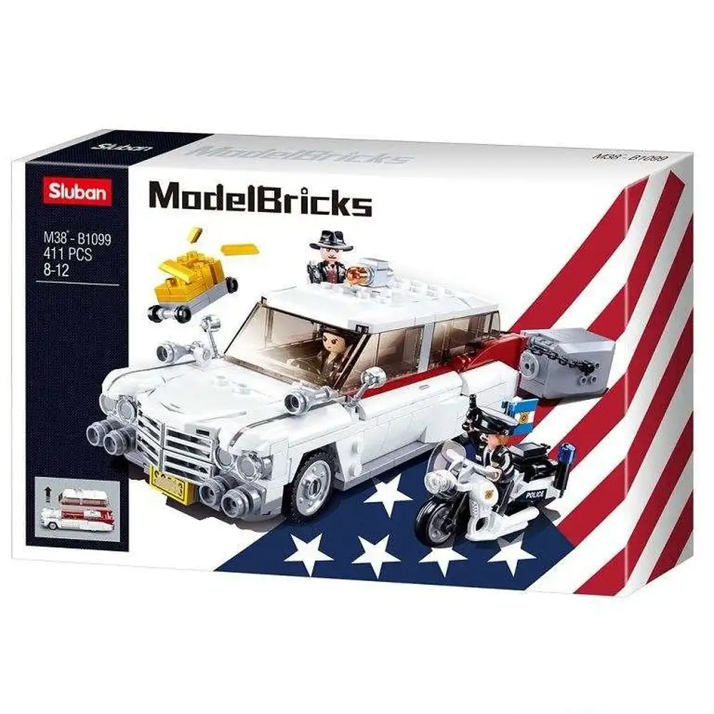 Sluban - Model Bricks American Robber's Car Bricks Set 411 Pieces - M38-B1099