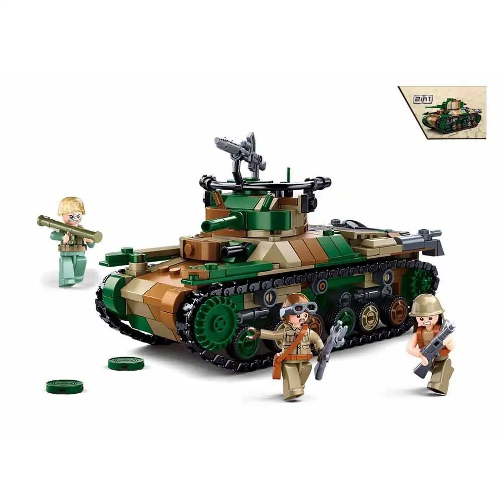 Sluban M38-B0665 Set Army 6 In 1 - Jet Da Combattimento 728 Pezzi - Gioco Di Costruzioni In Scatola Regalo