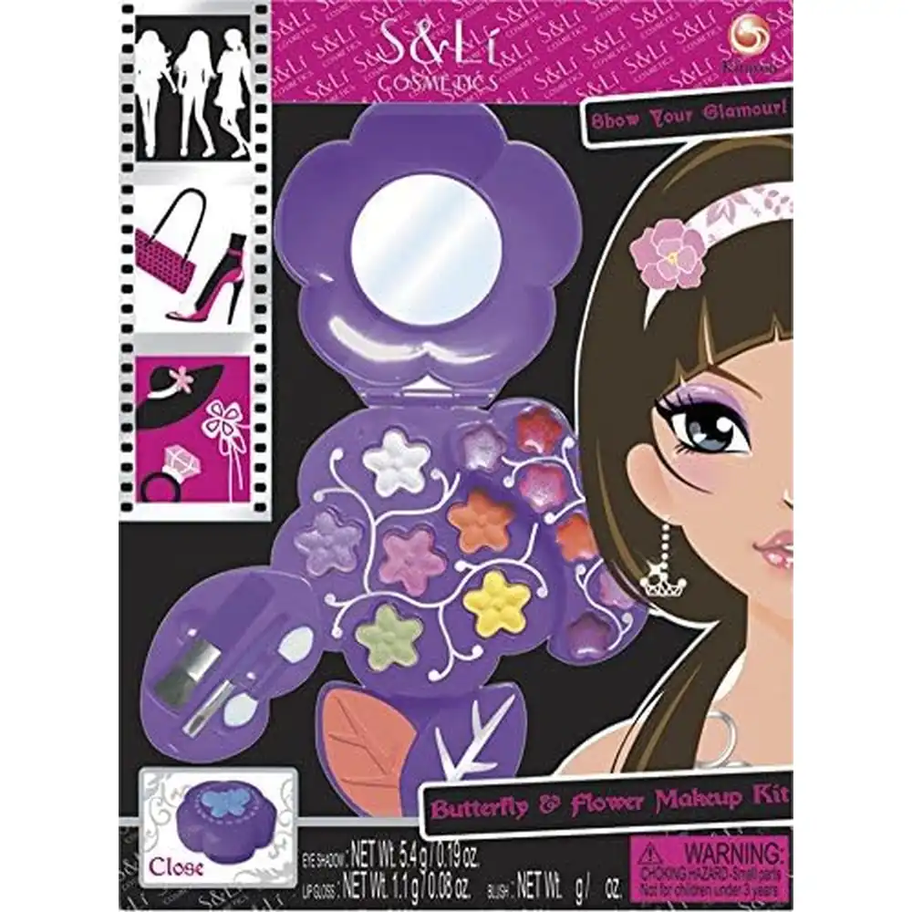 Cosmetic Butterfly & Flower Make Up Kit - S22097A