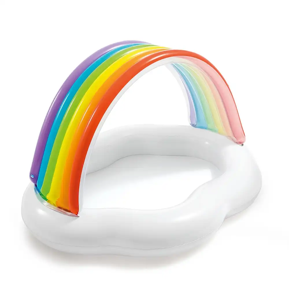 Intex - Rainbow Cloud Baby Pool With Pump 142x119x84 cm - 57141NP
