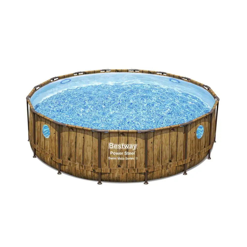 Bestway - Power Steel Swim Vista Series Frame Pool Complete Set with Filter Pump 488x122 cm - 56725